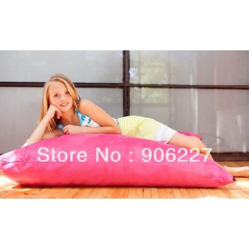 The original!! Junior HOT PINK large Pillowsaxx bean bag , adults sitting beanbags lounger , indoor bean seat - free shipping