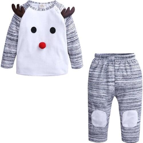 Christmas 2020 Baby Pajama Set Kawaii Deer New Year Pajamas Home Clothes Sleepwear Kigurumi for Kids Boys Girls Pajamas