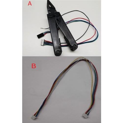 Custom JST SH 1mm pitch 5pin 28AWG SILICONE WIRE of 300mm JST PH 2mm pitch 6 pin 4x 26AWG SILICONE WIRE connected to 4 dupont