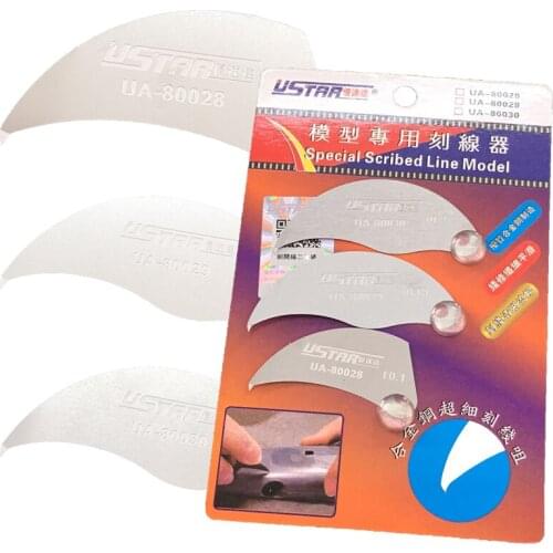 U-STAR 3-in-1 UA-80028A Special Scribed Line Model,Model Eagle Mouth Scriber UA-80028(0.1mm)/UA-80029(0.15mm)/UA-80030(0.2mm)