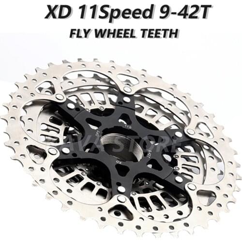 SONNENSCHEIN Mountain Bike Freewheel 11Speed 9-42T 439g Ultralight Cassette Silver MTB Bicycle Flywheel for SRAM XD K7 cassette