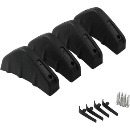 1Pcs/4Pcs Universal Car Rear Bumper Lip Diffuser Shark Fin 3 Wing Spoiler Car Back Bumpe