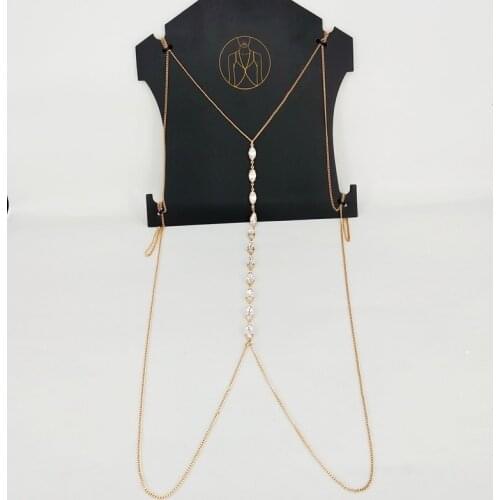 Newest Fashion Statement Sexy Shinning Rhinestone Body Chain For Women Punk Crystal Body Harness Beach Belly Chain Jewelry Gifts