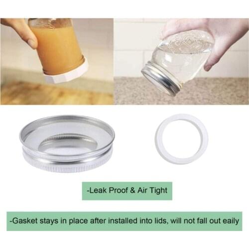 1/5/10Pcs Silicone Airtight Sealing Rings Gaskets for Mason Jar Lids Storage Cap D1