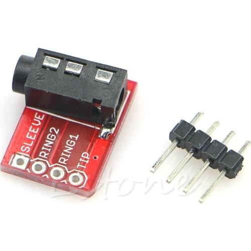 1 Pc TRRS 3.5mm Jack Stereo Headset Audio Breakout Board Extension Module