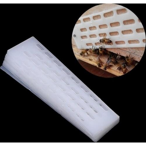 10Pcs Beekeeping Tool Anti Escape Bees Queen Plastic Spacer Frame Hive Equipment Y9UA