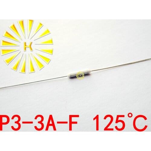 100% Original P3-3A-F 125 degree Thermal-Links 3A 250V Resistance Temperature Fuse x 100PCS FREE SHIPPING