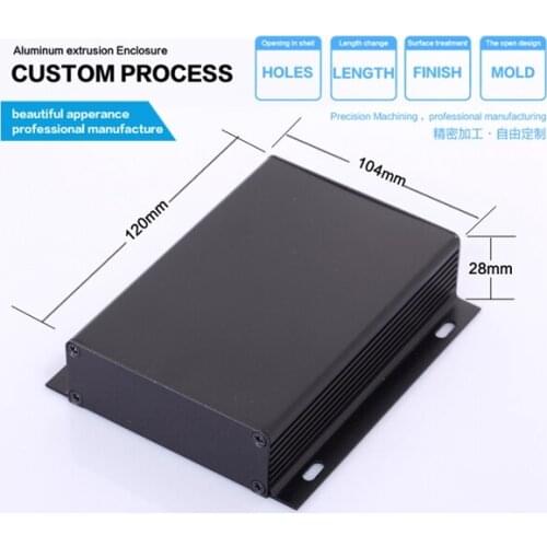 104*28*95 mm 4.09''x1.1''x3.74'' for electronic aluminium enclosure for Power Communication