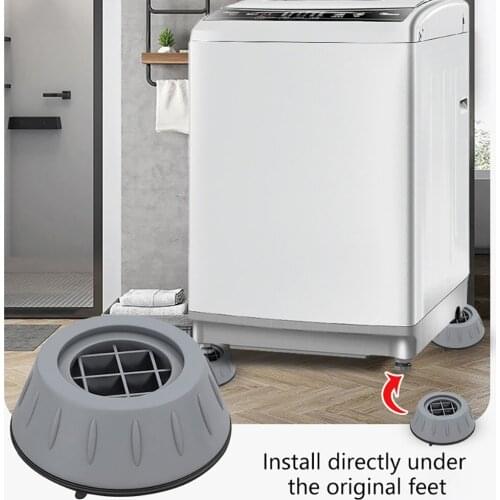 4pcs/set Universal Anti-Slip Foot Pad Anti-Vibration And Silent Dryer Washing Machine Support Damper Protection Pad