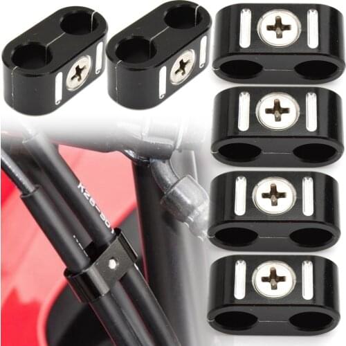 4pcs Brake Throttle Cable Clips Clamp Protector Guard Cover For Sportster 883 1200 750 XL883 XL1200 Dyna Softail Fat Street Bob