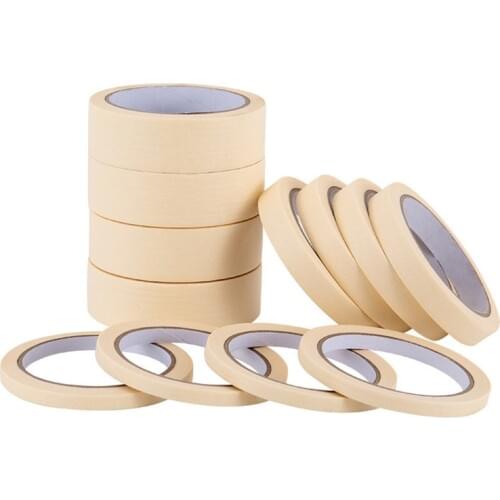 50m Masking Tape Hand Tear Paper Sticky Tape Decoration Spray Paint Single Side Crepe Paper Oil Painting Sketch Adhesive Tape