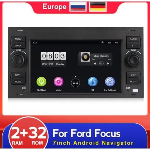 7'' Car dvd radio player GPS For Ford Mondeo S-max Focus C-MAX Galaxy Fiesta transit Fusion Connect kuga 2din NODVD carplay WIFi