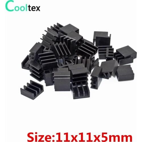 500pcs Extruded Aluminum heatsink 11x11x5mm for Chip IC Electronic heat dissipation COOLER cooling