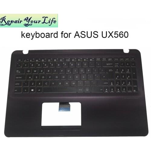 UK Backlit keyboard for ASUS Zenbook UX560 UX UX560U UX560UQ UA Q534 UX GB British keyboards topcase palmrest 90NB0C21-R31UK0