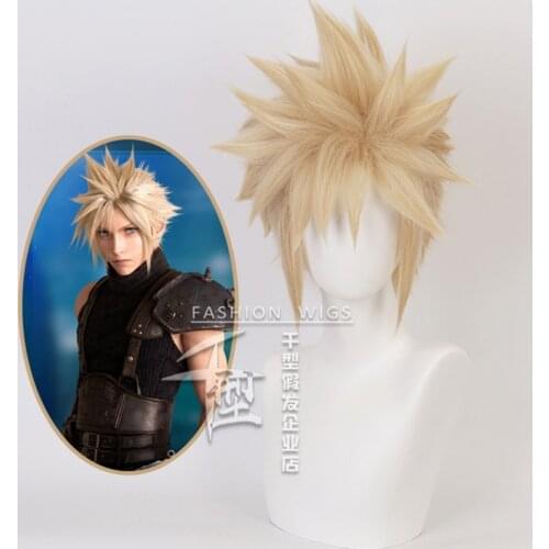 Anime Final Fantasy VII Cloud Strife Short Wig Cosplay Costume Heat Resistant Synthetic Hair Men Wigs