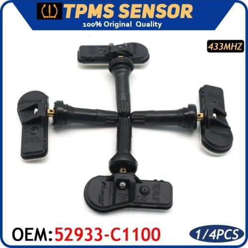 For Hyundai Creta IX25 i20 Coupe ix35 Sonata LF Tucson i40 LM TL 433MHz CAR TPMS Tire Pressure Monitor Sensor 52933-C1100
