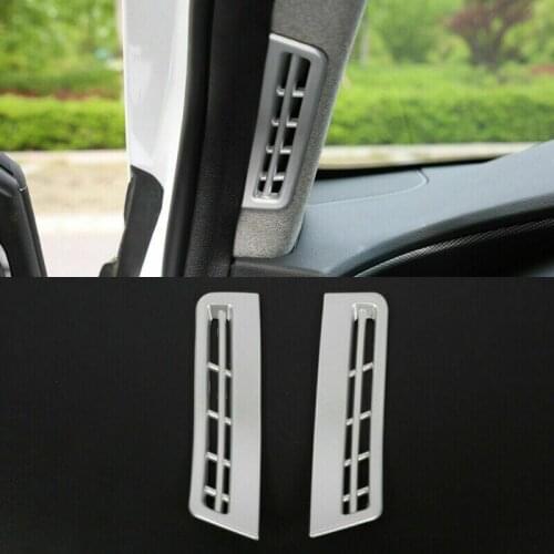 For Hyundai Santa Fe 2019 Matte Front A Pillar Air Vent Outlet Cover Trim 2pcs Car modification Auto parts