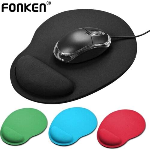 FONKEN Wrist Rest Mouse Pad Eva High Elastic Sponge Mousepad Desk Mat for Pc Laptops Comfortable Wristband Office Accessories