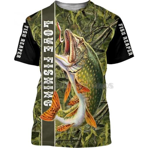 2021 Cute Carp Fishing 3D Tshirt Printing Mens Harajuku Short Sleeve T-shirts Summer Fashion Casual T-shirt Lagre Size 110 -6xL