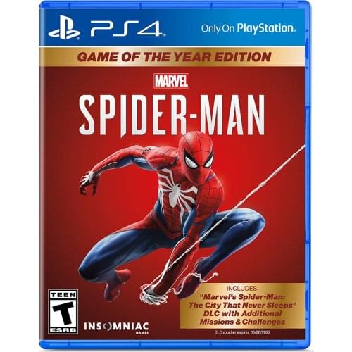 Marvels SpiderMan Game of The Year Edition PS4 Playstation 4 Disk Video Game controller Gaming station Console Accessories