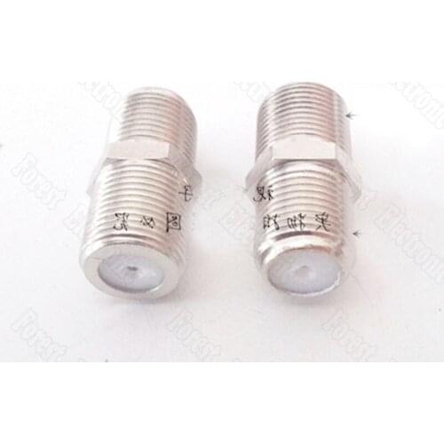 Metric To Imperial F Head Connector Two-way Cable TV Adapter Female To Female Extension Connector Copper