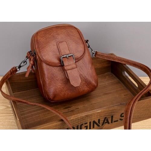 Brand Crossbody Bags Touch Screen Cell Phone Purse Bag Smartphone Wallet Metal Leather Shoulder Strap Handbag Women Bag