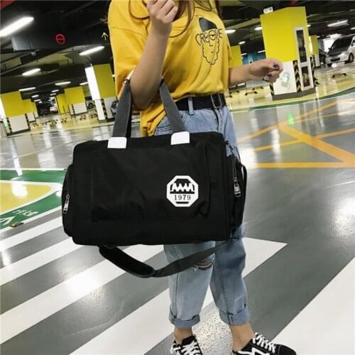 Mens Travel Bag Portable Messenger Bag Female Travel Bag Training Sports Bag Shoulder Duffel Bag Business Trip Gym Bag