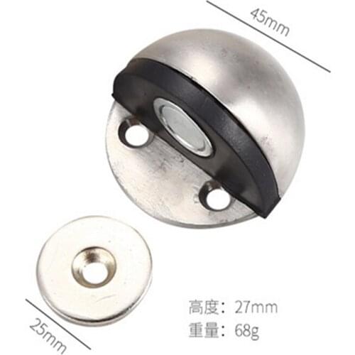 Stainless Steel Tortoise Top Invisible Door Punch-Free limit Anti-Collision Stopper Positioning Door Stop