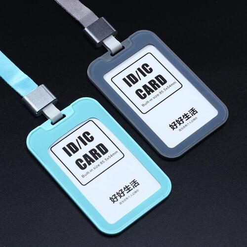 Genuine Dezhi Cartoon Creative Plastic Badge Holder Horizontal vertical 86*54mm porte badge Metro Bus IC Card Case