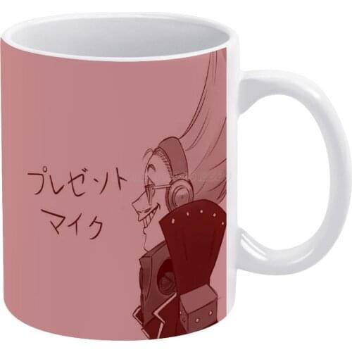 Present Mic!!!!!!!!!!!!!!!!!!! White Mug Coffee Mug Afternoon Tea Christmas Cups Ceramic Mug 330ml for Coffee Mic Bnha Mha Boku