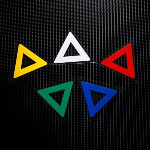 NO.LS002 Warning Mark Safe Caution Reflective Stickers&Decals MOTO GP Motocross Bike Helmet Windshield ATV Stickers