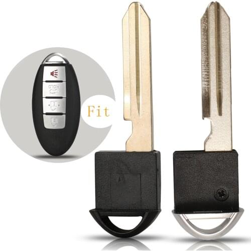 Kutery 10pcs Remote Car Smart Key Keyless Emergency Insert Uncut Blade Blank For Nissan Infiniti Alitma Armada Cube EX35 M35 M45