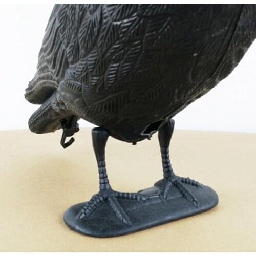 3D Lifelike Crow Decoys Realistic Raven Decoying Scarecrow Shooting Target