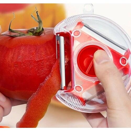 1PC Three In One Stainless Steel Multifunctional Peeler Potato Carrot Shredded Fruit Peeling Portable Grater Cutter Kitchen Tool