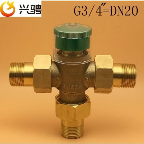 DN20(G3/4") DN25(G1")DN15(G1/2") Thermostatic valve Thermostatic Mixing valve Solar energy Pipe mixing valve with brass union
