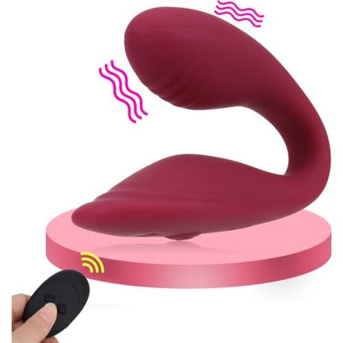 Waterproof Wireless Vibrator USB Rechargeable Dildo Sex Toy For Woman G Spot U Silicone Stimulator 10 Frequency Double Vibrators