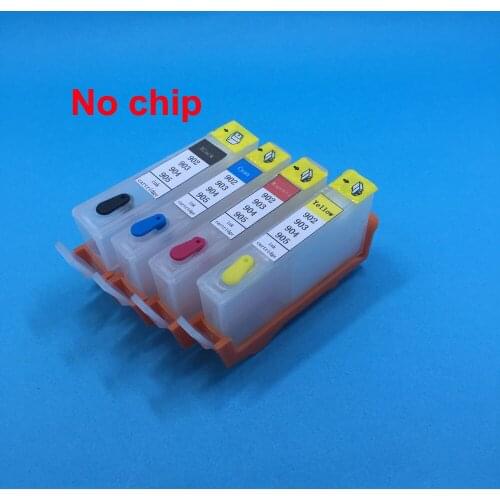 YOTAT (No Chip) Refillable ink cartridge for HP902 HP903 HP 903 904 905 For HP OfficeJet 6950 6956 HP OfficeJe t Pro 6960 6970