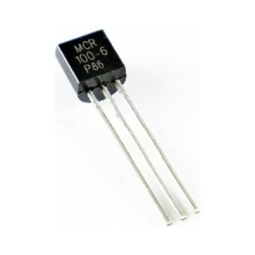 100pcs MCR100-6 TO-92 100-6 Controlled Rectifiers Brand New