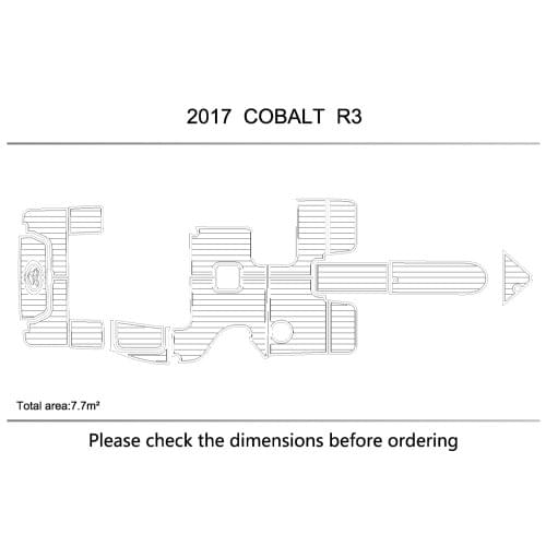 2017 Cobalt R3 cockpit swimming platform non-slip mat 6mm mat EVA teak floor