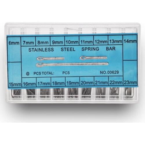 360Pcs Stainless Steel Watch Strap Band Link Cotter Pins Spring Bar Tool 8-25mm / 3-23mm Sizes