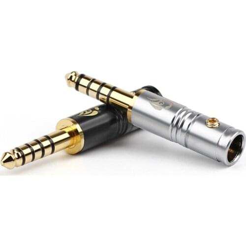 4.4mm 5 Pole Balanced Adapter For Sony NW-WM1Z NW-WM1A AMP Player Audio Connector 4.4 Rhodium/Gold Plated Copper Headphone Plug