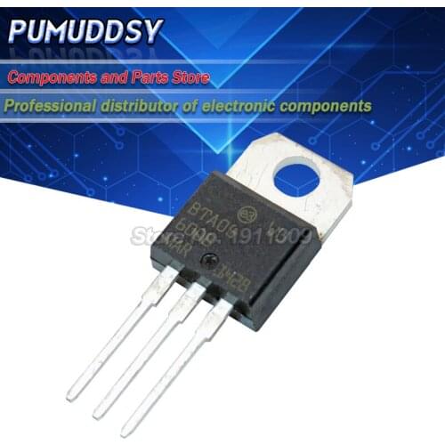 5PCS BTA06-600B BTA06 BTA06-600 TO-220 Triacs 6 Amp 600 Volt thyristor