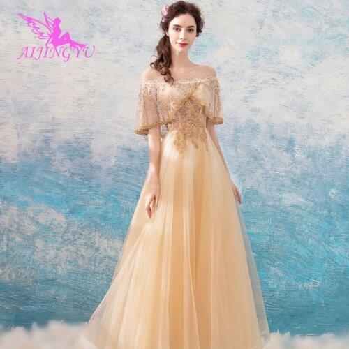 AIJINGYU 2021 2020 ivory Customized new hot selling cheap ball gown lace up back formal bride dresses wedding dress TJ496