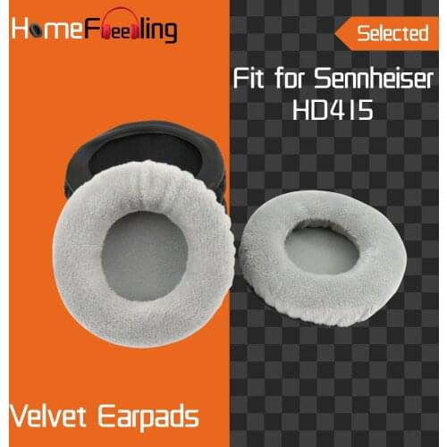 Homefeeling Earpads for Sennheiser HD415 Headphones Earpad Cushions Covers Velvet Ear Pad Replacement