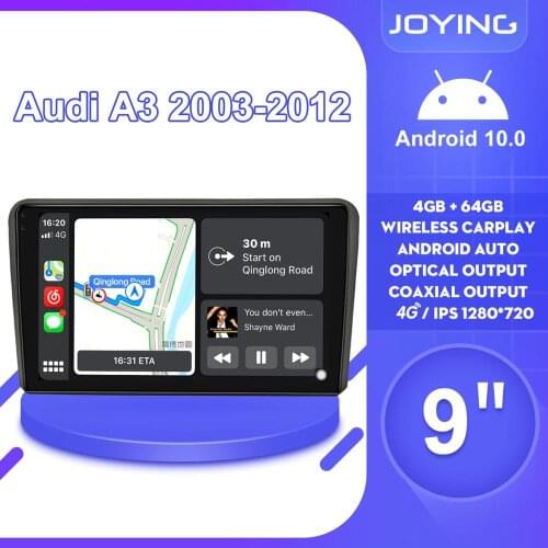 Autoradio Android 10 Car Radio Stereo 1 Din Multimedia Carplay For Audi A3 2003 2012 S3 2006 2012 RS3 Sportback 2011 With Canbus