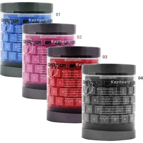 Bluetooth Silicone Keyboard Wireless For Tablet Phone Flexible Waterproof Keyboard Wireless Soft For Notebook Desktop PC