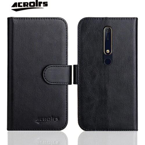 Fashion Leather Case For Nokia 2.1 3.1 5.1 6.1 7.1 8.1 Plus Case Flip Soft Wallet Protective Phone Cover Card Solt Fundas