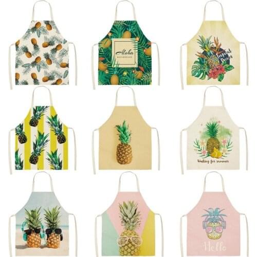 Pineapple fruit pattern Apron for children customizable apron Child apron aprons for women Woman kitchen apron apron for kitchen
