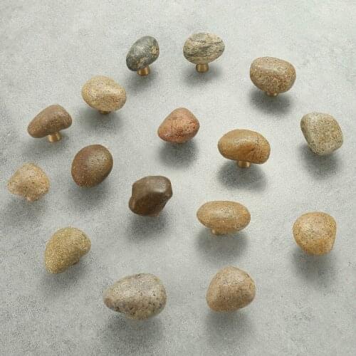 JD Natural Stone Small Handle Kitchen Wine Cabinet Cabinet Door Knob Drawer Furniture Zinc Alloy Handle Creative Unique Wardrobe