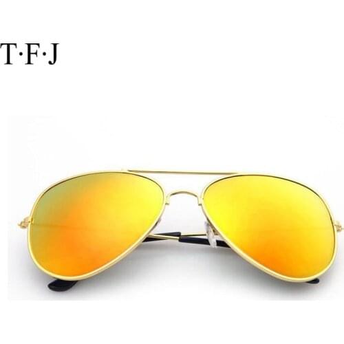Multicolor Reflective Coating Lenses Sunglasses Men Women Retro Classic Style Eyeglasses Material Anti Glare UV Goggles